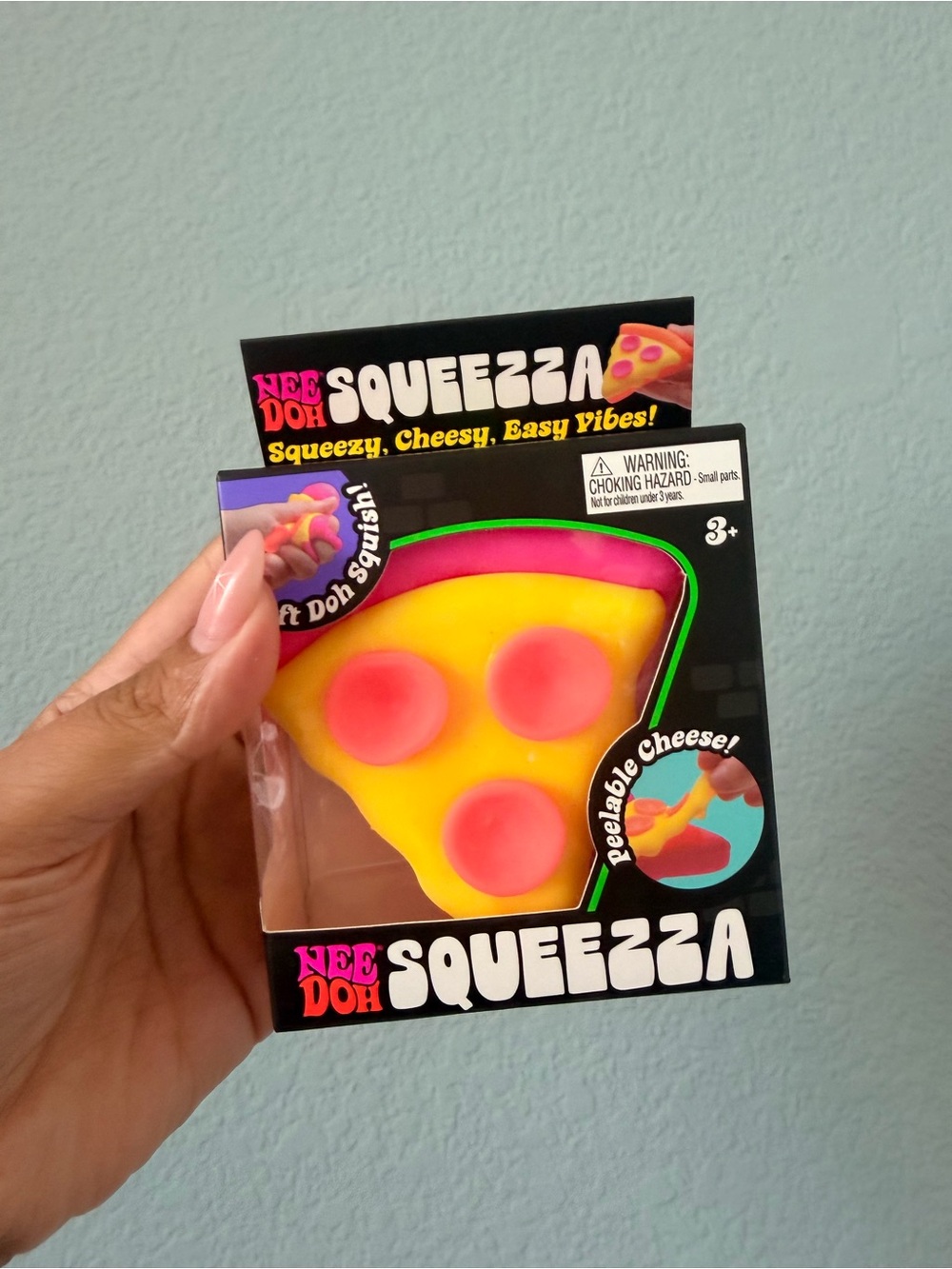 Squeezza Yellow Pizza Slice Stress Toy